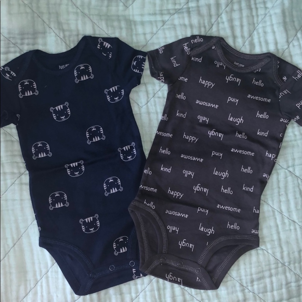 NEW: 2-pk Baby Onesies